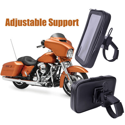 Motorcycle Phone Holder Phone Stand Adjustable Support for iPhone6 5S 7Plus S9 GPS Bike Holder Waterproof Bag soporte movil moto
Motorcycle Phone Holder Phone Stand Adjustable Support for iPhone6 5S 7Plus S9 GPS Bike Holder Waterproof Bag soporte movil moto