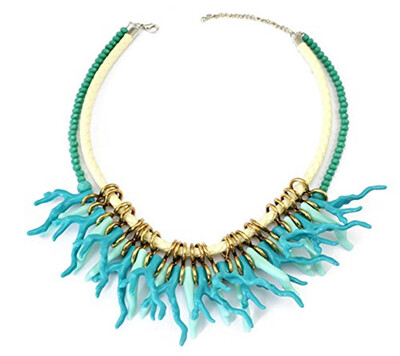 Idealway New Fashion 2 Colors Light Dark Blue Coral Flower Rope Beaded Chain Double Chains Choker Bib Necklace
Idealway New Fashion 2 Colors Light Dark Blue Coral Flower Rope Beaded Chain Double Chains Choker Bib Necklace