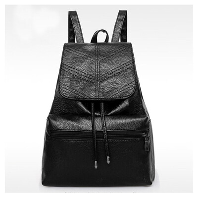 SMOOZA High Quality PU Leather Women Black Backpack Fashion Solid School Bags For Teenager Girls Large Capacity Casual Women
SMOOZA High Quality PU Leather Women Black Backpack Fashion Solid School Bags For Teenager Girls Large Capacity Casual Women