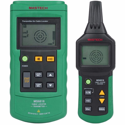 MASTECH MS6818 Advanced Cable Tracker Pipe Locator Detector Network Telephone Cable LAN Ethernet Wire Tester
MASTECH MS6818 Advanced Cable Tracker Pipe Locator Detector Network Telephone Cable LAN Ethernet Wire Tester
