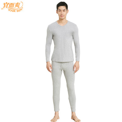 YOUR SUN cotton ammonia mens thermal underwear thin section V-neck middle-aged autumn clothes long pants cotton sweater bottoming set CA17 hemp gray C 3XL185
YOUR SUN cotton ammonia mens thermal underwear thin section V-neck middle-aged autumn clothes long pants cotton sweater bottoming set CA17 hemp gray C 3XL185