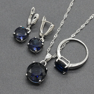 Pink Stone Silver Plated Wedding Jewelry Sets for Women Necklace Drop Earrings Ring Eight Colors Available Free Jewelry Box
Pink Stone Silver Plated Wedding Jewelry Sets for Women Necklace Drop Earrings Ring Eight Colors Available Free Jewelry Box