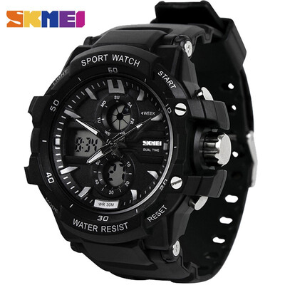 SKMEI Sports Watch For Men Digital LED Outdoor Waterproof Watch with Dual Signage Display in Military Style High-end brand luxury watch 0990
SKMEI Sports Watch For Men Digital LED Outdoor Waterproof Watch with Dual Signage Display in Military Style High-end brand luxury watch 0990