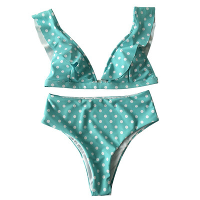 Summer 2018 Swimwear Bathing Bikini Set Wave Point Lotus Leaf Decoration Bandage Bra Push-up Suit Women Sexy Wave Point Swimsuit
Summer 2018 Swimwear Bathing Bikini Set Wave Point Lotus Leaf Decoration Bandage Bra Push-up Suit Women Sexy Wave Point Swimsuit