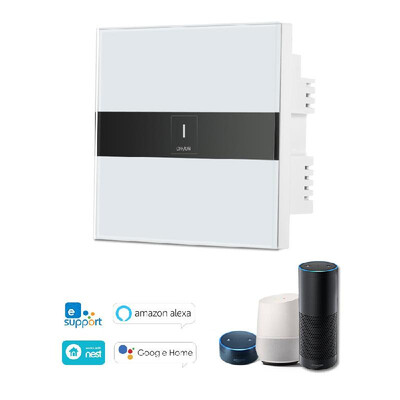 Smart Wifi Touch Switch Touch Screen LED Light Wireless 2 Gang Support Timing Function Phone APP Remote Control Voice Control by W
Smart Wifi Touch Switch Touch Screen LED Light Wireless 2 Gang Support Timing Function Phone APP Remote Control Voice Control by W