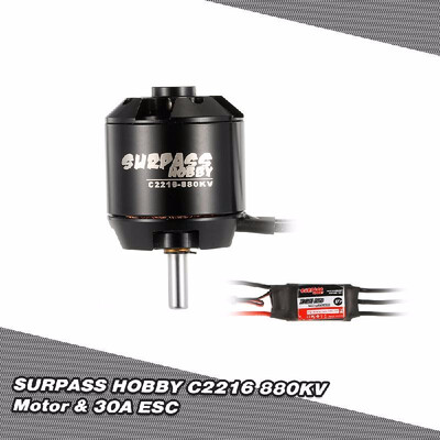 SURPASS HOBBY 2208 1350KV 14 Poles Brushless Motor 20A ESC 2-4S for RC Airplane Fixed-wing Glider Warbirds
SURPASS HOBBY 2208 1350KV 14 Poles Brushless Motor 20A ESC 2-4S for RC Airplane Fixed-wing Glider Warbirds