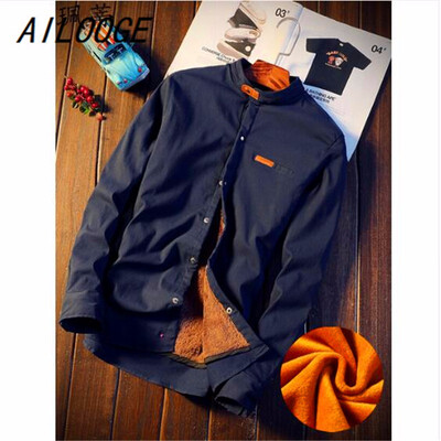 Mens 2018 New Winter Stand collar Casual Solid color Fleece Corduroy Wool Warm Shirt fashion Male Long Sleeve Shirts blouses
Mens 2018 New Winter Stand collar Casual Solid color Fleece Corduroy Wool Warm Shirt fashion Male Long Sleeve Shirts blouses