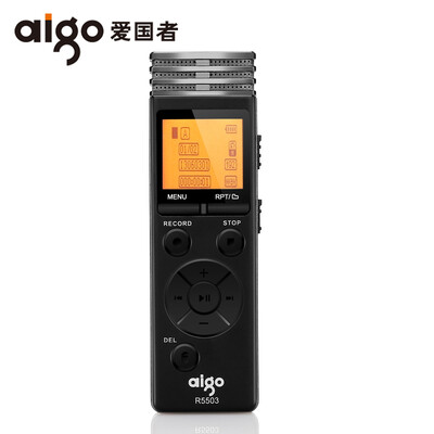 Patriot aigo voice recorder R5503 16G micro professional remote recording learning conference conference interview intelligent noise reduction mini black
Patriot aigo voice recorder R5503 16G micro professional remote recording learning conference conference interview intelligent noise reduction mini black