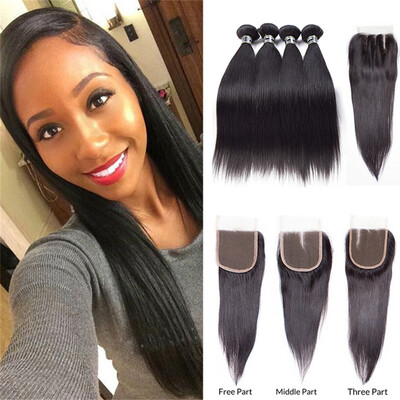 8A Grade Mongolian Virgin Hair 4 Bundles With 4x4 Closure Straight Hair Smooth Hair Bundles Cheap Price Double Weft
8A Grade Mongolian Virgin Hair 4 Bundles With 4x4 Closure Straight Hair Smooth Hair Bundles Cheap Price Double Weft
