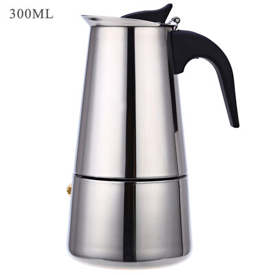 6 Cups 100ML 200ML 300ML 450ML Stainless Steel Mocha Espresso Latte Percolator Stove Coffee Maker Pot
6 Cups 100ML 200ML 300ML 450ML Stainless Steel Mocha Espresso Latte Percolator Stove Coffee Maker Pot
