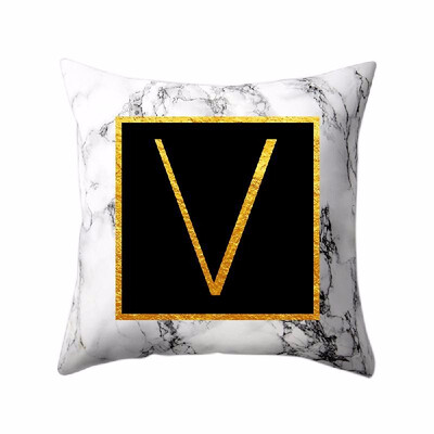 Modern Pillowcases 4545 Gold Alphabet Word Letter White Marble Pattern Pillow Case Super Soft Throw Sofa Bed Cushion Cover Protec
Modern Pillowcases 4545 Gold Alphabet Word Letter White Marble Pattern Pillow Case Super Soft Throw Sofa Bed Cushion Cover Protec