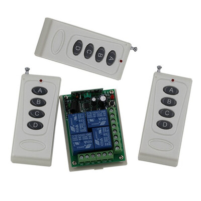 MITI Wireless remote switch 12V light control 7A relay 4CH RF Remote Control Switch 3 Transmitter +1 Receiver
MITI Wireless remote switch 12V light control 7A relay 4CH RF Remote Control Switch 3 Transmitter +1 Receiver