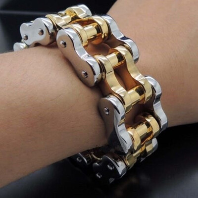 Bicycle Bracelet Bike Chain Bracelet Biker Jewelry Mens Jewelry Heavy Silver Gold Stainless Steel Motorcycle Biker Bracelet 9
Bicycle Bracelet Bike Chain Bracelet Biker Jewelry Mens Jewelry Heavy Silver Gold Stainless Steel Motorcycle Biker Bracelet 9