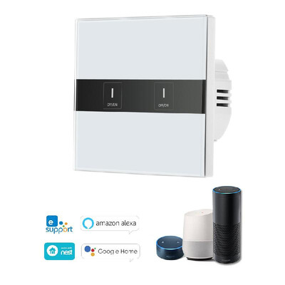 Smart Wifi Touch Switch Touch Screen LED Light Wireless 3 Gang Support Timing Function Phone APP Remote Control Voice Control
Smart Wifi Touch Switch Touch Screen LED Light Wireless 3 Gang Support Timing Function Phone APP Remote Control Voice Control