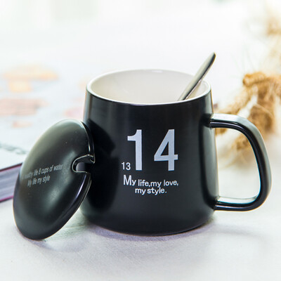 【Jingdong Supermarket】 Porcelain Soul Creative Ceramic Cup Couple Cups Coffee Cups with Straps Marks Mugs Milk Cups H2O Black
【Jingdong Supermarket】 Porcelain Soul Creative Ceramic Cup Couple Cups Coffee Cups with Straps Marks Mugs Milk Cups H2O Black