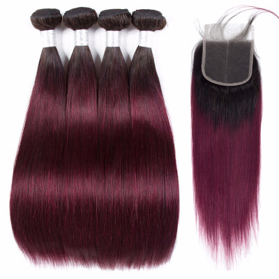 HCDIVA 1B99J Dark Roots Ombre Brazilian Hair Straight 4 Bundles With Closure Ombre Human Hair Bundles With Lace Closure Virgin
HCDIVA 1B99J Dark Roots Ombre Brazilian Hair Straight 4 Bundles With Closure Ombre Human Hair Bundles With Lace Closure Virgin