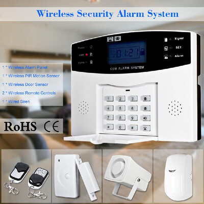 Wireless GSM SMS Home Burglar Security Alarm System Detector Sensor Kit Remote Control 433MHz
Wireless GSM SMS Home Burglar Security Alarm System Detector Sensor Kit Remote Control 433MHz