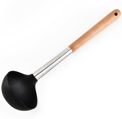 Silicone kitchenware soup spoon kitchen tools silica gel heat resistant spoon cooking spoon wooden handle
Silicone kitchenware soup spoon kitchen tools silica gel heat resistant spoon cooking spoon wooden handle