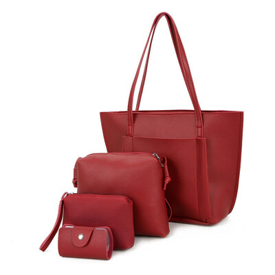 SMOOZA 4pcs bags Women Simple PU Leather Shoulder Crossbody Bag Female Fashion Day Clutch Bag Card Holder Purse Bag Set Bolsa
SMOOZA 4pcs bags Women Simple PU Leather Shoulder Crossbody Bag Female Fashion Day Clutch Bag Card Holder Purse Bag Set Bolsa
