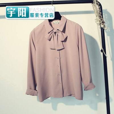Spring loaded Korean version of the college wind bow long-sleeved base lining chiffon shirt fashion womens sweet
Spring loaded Korean version of the college wind bow long-sleeved base lining chiffon shirt fashion womens sweet