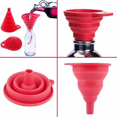 VK houseware 2 pack Silicone Collapsible Funnel Foldable Kitchen Funnel for Water Bottle Liquid Transfer Food Grade FDA Approved
VK houseware 2 pack Silicone Collapsible Funnel Foldable Kitchen Funnel for Water Bottle Liquid Transfer Food Grade FDA Approved
