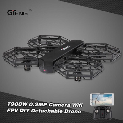 Romacci GTeng T908W 03MP Camera Wifi FPV DIY Detachable Drone Altitude Hold Headless Mode G-sensor RC Quadcopter
Romacci GTeng T908W 03MP Camera Wifi FPV DIY Detachable Drone Altitude Hold Headless Mode G-sensor RC Quadcopter