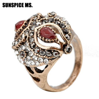 New Turkish Vinage Love Rings For Women Antique Gold Color Full Rhinestone Boho Ethnic Engagement Ring Festival Jewelry Gifts
New Turkish Vinage Love Rings For Women Antique Gold Color Full Rhinestone Boho Ethnic Engagement Ring Festival Jewelry Gifts