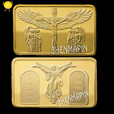 24K Cross gold bar Jesus challenges commemorative coin lucky bird white dove souvenir art collection
24K Cross gold bar Jesus challenges commemorative coin lucky bird white dove souvenir art collection