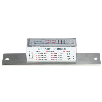 150KG330lb DC12V Electric Strike Lock Fail Secure NO Power-on Unlock Anti Backlash Diode for Door Entry Access Control System
150KG330lb DC12V Electric Strike Lock Fail Secure NO Power-on Unlock Anti Backlash Diode for Door Entry Access Control System