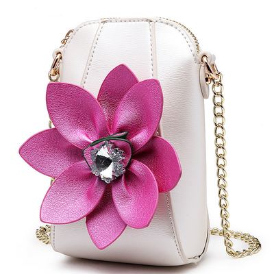 2018 New Mini Handbag for handset A chain of water drill flowers bump a single shoulder&slung a zero Purse
2018 New Mini Handbag for handset A chain of water drill flowers bump a single shoulder&slung a zero Purse