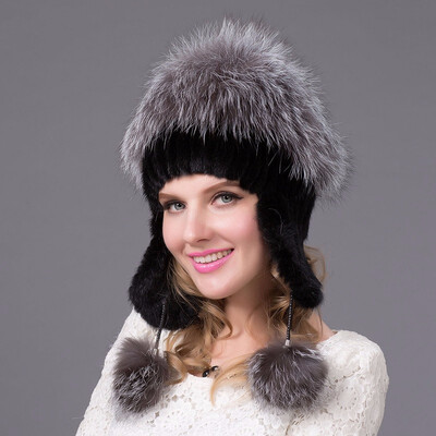 Mink Fur Hat Russian Winter Hat Womens Genuine Suede Fur Hat Silver Fox Fur 2018 Womens Fashion High-End Female Cap DHY-22
Mink Fur Hat Russian Winter Hat Womens Genuine Suede Fur Hat Silver Fox Fur 2018 Womens Fashion High-End Female Cap DHY-22