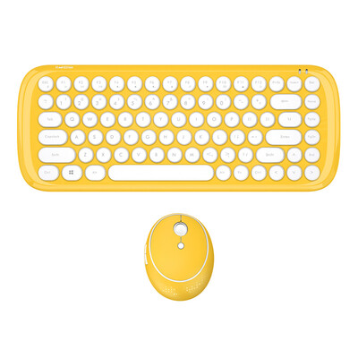 Mofii candy wireless keyboard&mouse set round chocolate button mouse&keyboard set office home notebook desktop computer white yellow
Mofii candy wireless keyboard&mouse set round chocolate button mouse&keyboard set office home notebook desktop computer white yellow