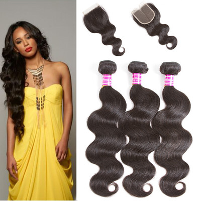 Glary Wholesale Brazilian Virgin Human Hair with Closure Body Wave 100 Unprocessed Hair Wefts 3 Bundles Natural Black
Glary Wholesale Brazilian Virgin Human Hair with Closure Body Wave 100 Unprocessed Hair Wefts 3 Bundles Natural Black