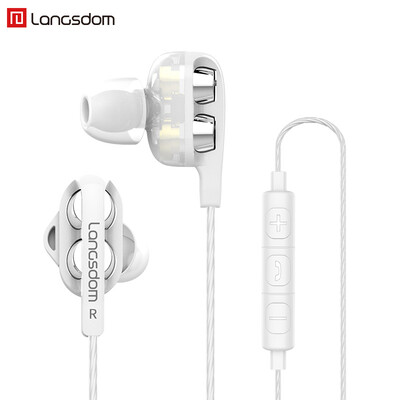 Lanston D4CX earphones in-ear double-motion HiFi quad-core subwoofer sound-proof noise-reduction tuning universal Apple Huawei millet mobile phone K song eat chicken game headset white
Lanston D4CX earphones in-ear double-motion HiFi quad-core subwoofer sound-proof noise-reduction tuning universal Apple Huawei millet mobile phone K song eat chicken game headset white