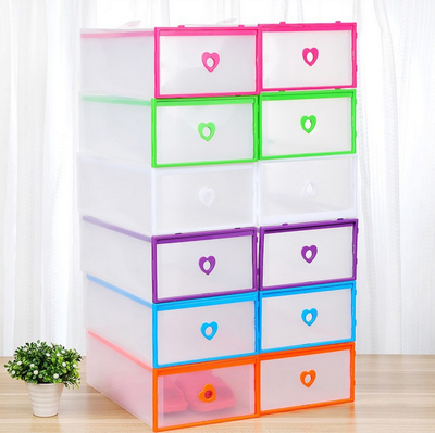 Female drawer PP plastic wrap transparent thickening storage Heart type shoe box Drawer shoebox
Female drawer PP plastic wrap transparent thickening storage Heart type shoe box Drawer shoebox