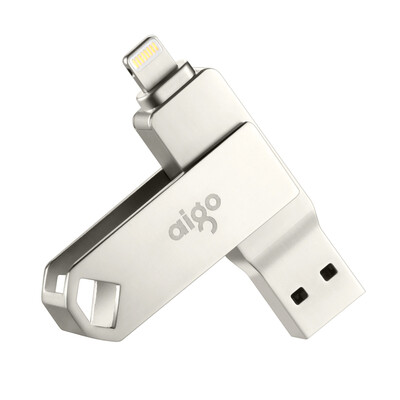 Patriot aigo U375 Apple mobile phone U disk 64G USB30 Apple official MFI certification iPhone&iPad dual interface mobile computer with silver