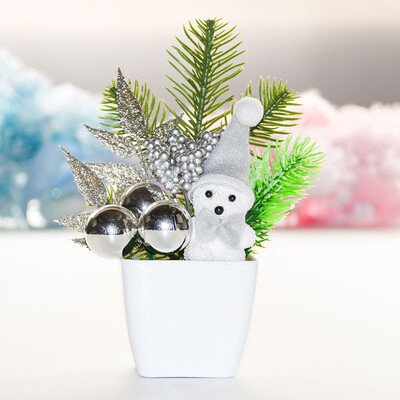 Jiesheng Christmas decorations Christmas tree set ornaments desktop decoration dolls dolls cute snowman to send men&women friends gift toys gift window snowman potted silver
Jiesheng Christmas decorations Christmas tree set ornaments desktop decoration dolls dolls cute snowman to send men&women friends gift toys gift window snowman potted silver