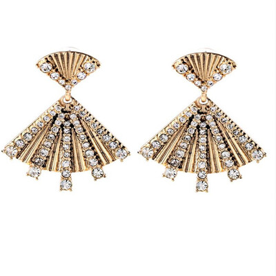 Aiyaya 12k Gold Plated Round Cubic Zircon Fan Stud Earrings High Quality Women Accessories
Aiyaya 12k Gold Plated Round Cubic Zircon Fan Stud Earrings High Quality Women Accessories