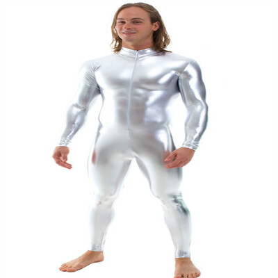 Free Shipping Mens Black Shiny Catsuit Stretch Front Zipper Zentai Jumpsuit Muscle Leotards Mens Stage Performance Costumes
Free Shipping Mens Black Shiny Catsuit Stretch Front Zipper Zentai Jumpsuit Muscle Leotards Mens Stage Performance Costumes