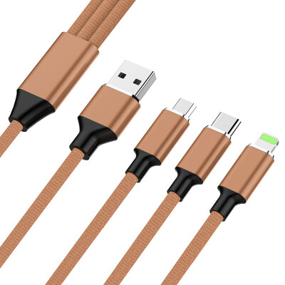 Duo Chi Apple Type-C Android three-in-one fast charge mobile phone charging line iPhone8 X Huawei Samsung millet car multi-function data line 12 m brown
Duo Chi Apple Type-C Android three-in-one fast charge mobile phone charging line iPhone8 X Huawei Samsung millet car multi-function data line 12 m brown
