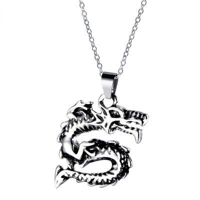Zodiac Dragon Creative Stainless steel Pendant Fashion Retro Amulet mens Necklace - 24 inch
Zodiac Dragon Creative Stainless steel Pendant Fashion Retro Amulet mens Necklace - 24 inch