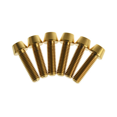 6pcsset MTB Bicycle Titanium Stem Bolts M5x18mm Conical Cycling Handlebar Stem Bolts Bicycle Fixed Screws Bike Parts
6pcsset MTB Bicycle Titanium Stem Bolts M5x18mm Conical Cycling Handlebar Stem Bolts Bicycle Fixed Screws Bike Parts