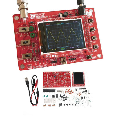 DSO138 24" TFT Handheld Pocket-size Digital Oscilloscope Kit DIY Parts Electronic Learning Set 1Msps
DSO138 24" TFT Handheld Pocket-size Digital Oscilloscope Kit DIY Parts Electronic Learning Set 1Msps