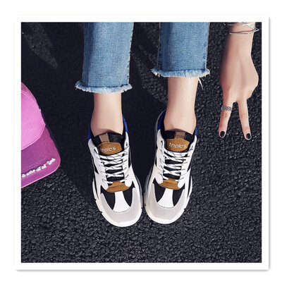 2018 new wild sports shoes female students Korean version of Harajuku strawberry shoes leather round head mesh color matching lace
2018 new wild sports shoes female students Korean version of Harajuku strawberry shoes leather round head mesh color matching lace