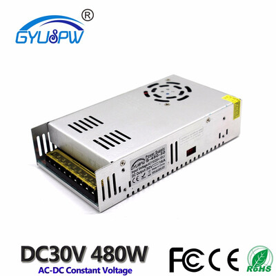 Single Output Switching Power Supply DC 30V 16A 480W Driver Transformers 220V 110V AC DC30V SMPS For LED Light CNC Router Motor
Single Output Switching Power Supply DC 30V 16A 480W Driver Transformers 220V 110V AC DC30V SMPS For LED Light CNC Router Motor
