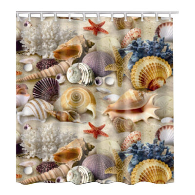 UpperX Fabric Waterproof Bathroom Shower Curtain Panel Sheer Decor With Hooks SetStarfish shells
UpperX Fabric Waterproof Bathroom Shower Curtain Panel Sheer Decor With Hooks SetStarfish shells