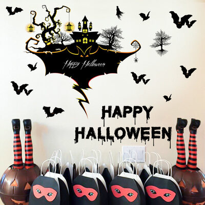 Halloween decoration Halloween wall stickers decorative stickers bar party personality decoration scene layout glass wall dec
Halloween decoration Halloween wall stickers decorative stickers bar party personality decoration scene layout glass wall dec