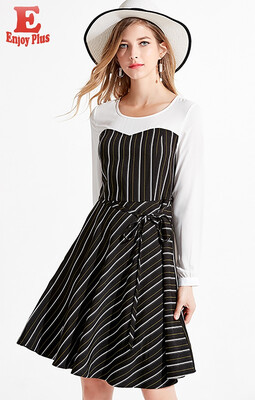 L XL XXL 3XL 4XL 5XL plus size office new autumn 2018 women dress long sleeve big size black striped faux two piece midi lady
L XL XXL 3XL 4XL 5XL plus size office new autumn 2018 women dress long sleeve big size black striped faux two piece midi lady