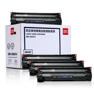 Deli deli 4 sticks DBH-388AT4 easy to add powder 388A 88A toner cartridge for HP P1007P1008P1106P1108M1136M1213nf
Deli deli 4 sticks DBH-388AT4 easy to add powder 388A 88A toner cartridge for HP P1007P1008P1106P1108M1136M1213nf
