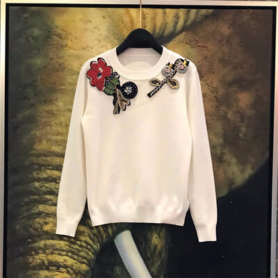 new 2018 turtleneck sweater female render unlined upper garment European model three-dimensional flowers set auger
new 2018 turtleneck sweater female render unlined upper garment European model three-dimensional flowers set auger